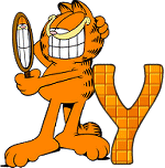 Alfabetten Garfield ijdel 