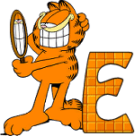 Alfabetten Garfield ijdel 