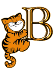 Garfield Alfabetten Letter B