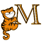 Garfield Alfabetten Letter M