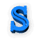 Alfabetten Gekleurd draaiend Letter S