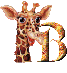 Alfabetten Giraffe 5 Letter B