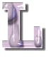 Alfabetten Glas paars 