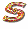 Alfabetten Goudeen glitter Letter S