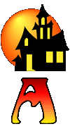 Alfabetten Halloween huis 2 Letter A