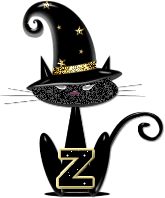 Alfabetten Halloween kat 4 Letter Z