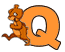 Alfabetten Hamster Letter Q