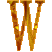 Alfabetten Hartjes 19 Letter W
