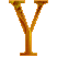 Alfabetten Hartjes 19 Letter Y