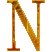 Alfabetten Hartjes 19 Letter N