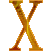 Alfabetten Hartjes 19 Letter X