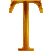 Alfabetten Hartjes 19 Letter T