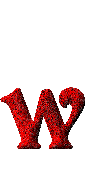Alfabetten Huisje Alfabet Rood Glitter Letter W