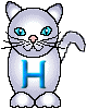 Katten Alfabetten Letter H