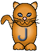 Katten Alfabetten Letter J