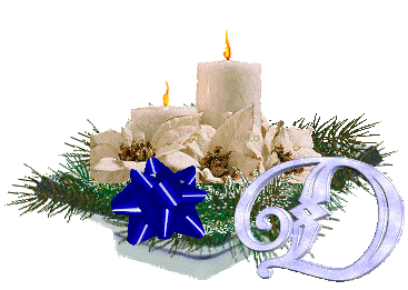Alfabetten Kerst kaars 2 