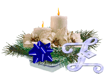 Alfabetten Kerst kaars 2 