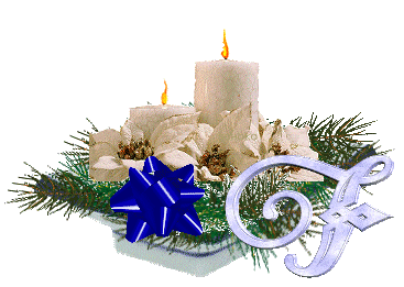 Alfabetten Kerst kaars 2 