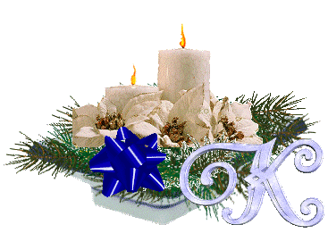Alfabetten Kerst kaars 2 