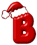 Alfabetten Kerstmuts Letter B