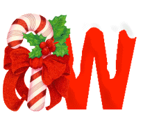 Alfabetten Kerstzuurstok rood 2 