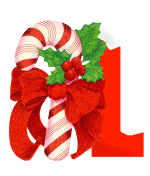 Alfabetten Kerstzuurstok rood 2 