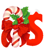 Alfabetten Kerstzuurstok rood 2 