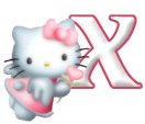 Alfabetten Kitty Letter X