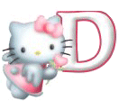 Alfabetten Kitty Letter D