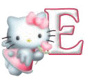 Alfabetten Kitty Letter E