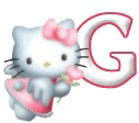 Alfabetten Kitty Letter G