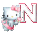 Alfabetten Kitty Letter N