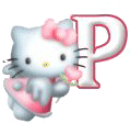 Alfabetten Kitty Letter P