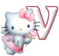 Alfabetten Kitty Letter V