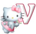 Alfabetten Kitty Letter V