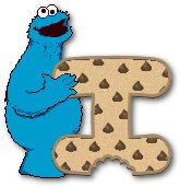 Alfabetten Koekie monster Letter I