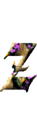 Alfabetten Konijntjes met bloemen 