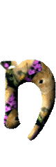 Alfabetten Konijntjes met bloemen 