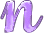 Alfabetten Konijntjes paars 