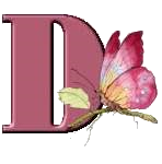 Alfabetten Libelle transparant Letter D