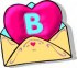Alfabetten Liefdesbrief Letter B