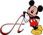 Alfabetten Mickey mouse 3 