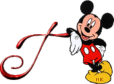 Alfabetten Mickey mouse 3 