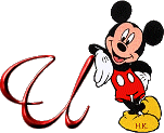 Alfabetten Mickey mouse 3 