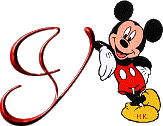 Alfabetten Mickey mouse 3 