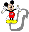 Alfabetten Mickey mouse transparant 