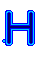 Alfabetten Neon 2 Letter H