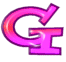 Alfabetten Neon rose 