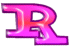 Alfabetten Neon rose Roze Letter R