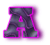 Alfabetten Neon zwart 